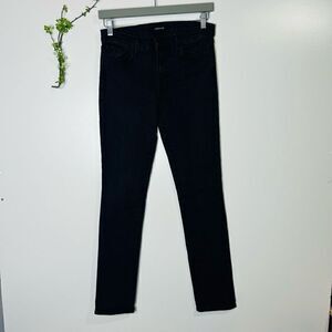 J Brand Mid Rise Rail Jeans Graphite Black